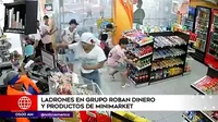 Callao: Ladrones en grupo robaron dinero y productos de minimarket