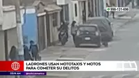 Callao: Ladrones usan mototaxis y motos para cometer sus delitos