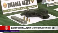 Callao: Policía captó a banda criminal que tenía en su poder una mini uzi