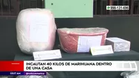 Callao: Policía incautó 40 kilos de marihuana dentro de una casa