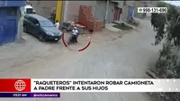 Callao: Raqueteros intentaron robar camioneta a padre frente a sus menores hijos