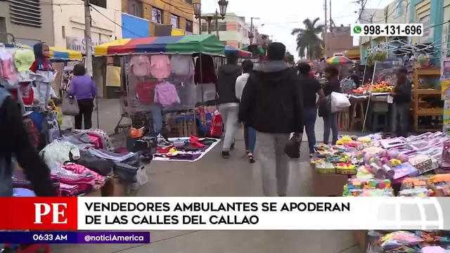 Callao: vendedores ambulantes se apoderan de las calles y crean caos