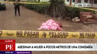 Cañete: Asesinan a mujer a pocos metros de una comisaría