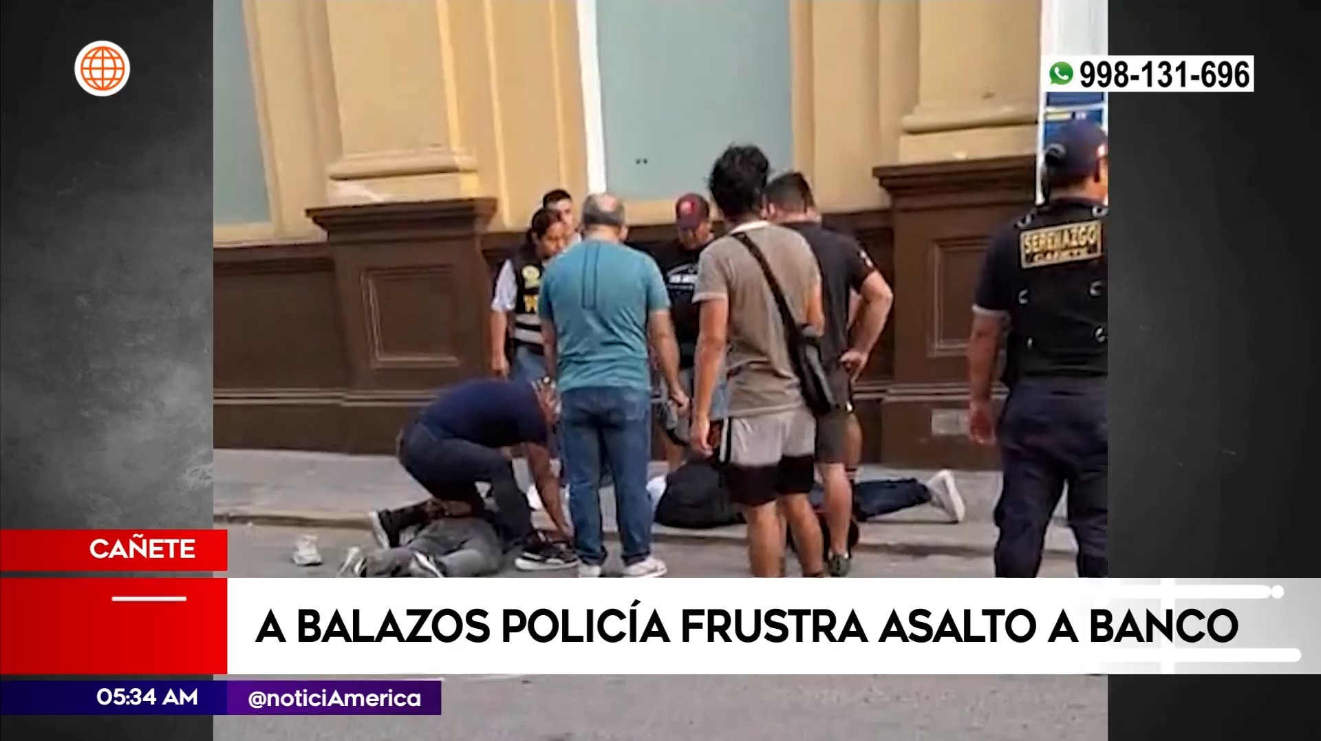 Policía frustó robo en Cañete. Foto: América Noticias
