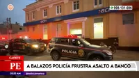 Cañete: Policía frustra a balazos asalto a banco