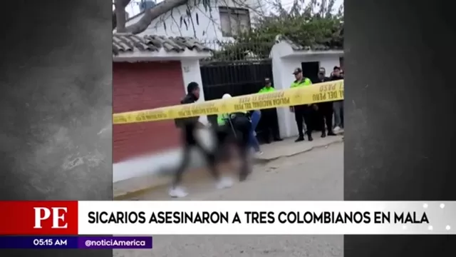 Cañete: Sicarios asesinaron a 3 colombianos en Mala