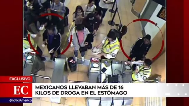 Capturan a mexicanos que llevaban más de 16 kilos de cocaína en el estómago
