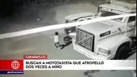 Carabayllo: buscan a mototaxista que atropelló dos veces a niño y se dio a la fuga