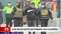 Carabayllo: Caen delincuentes que robaron una camioneta