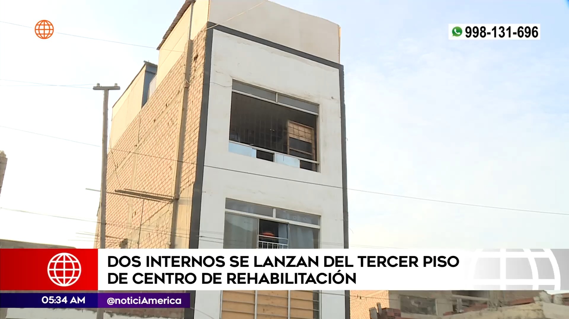 Internos se lanzaron de tercer piso de centro de rehabilitación en Carabayllo. Foto: América Noticias