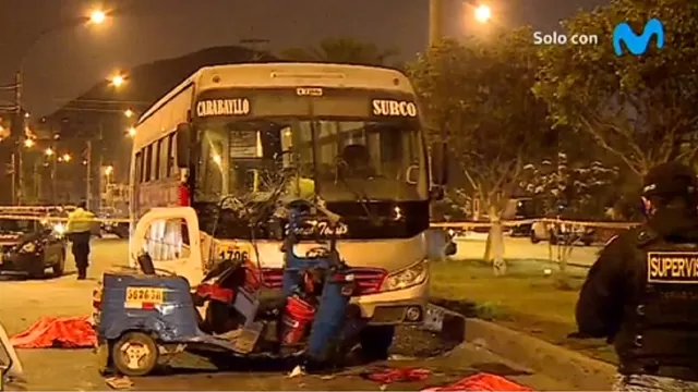 Carabayllo: Dos muertos dejó violento choque de bus contra mototaxi