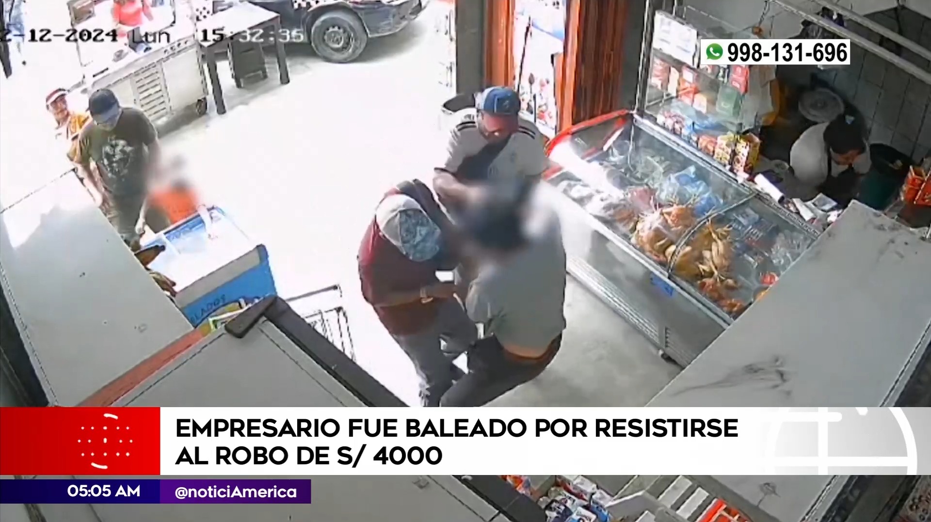 Hombre baleado en Carabayllo. Foto: América Noticias