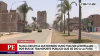 Carabayllo: Familia denuncia que bombero murió tras ser atropellado por bus