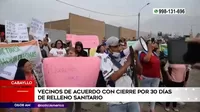 Carabayllo: Municipio de Lima dispuso cerrar temporalmente relleno sanitario