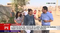 Carabayllo: Padres piden ayuda para colegio con infraestructura en mal estado