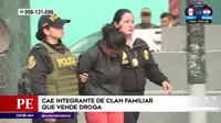 Carabayllo: Policía capturó a integrantes de clan familiar que vendía droga