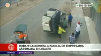 Carabayllo: Roban camioneta a familia de empresaria asesinada en asalto