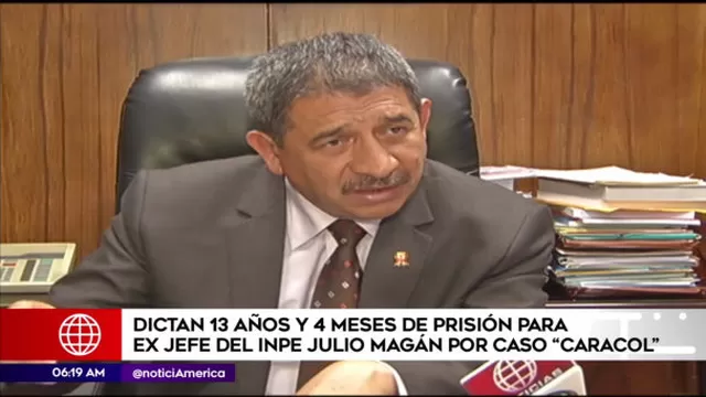 'Caracol': codenan a 13 años de prisión a ex jefe del INPE Julio Magán