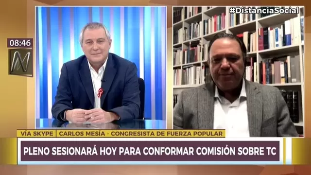 Carlos Mesía sobre Cateriano: "Hay que escuchar, el país no está para divisiones"