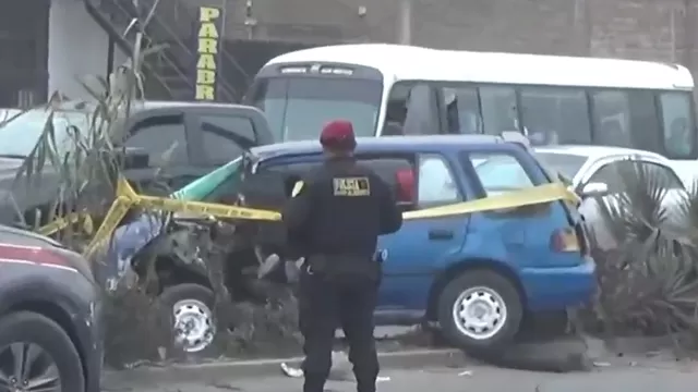 Carretera Central: Choque entre autos dejó un muerto