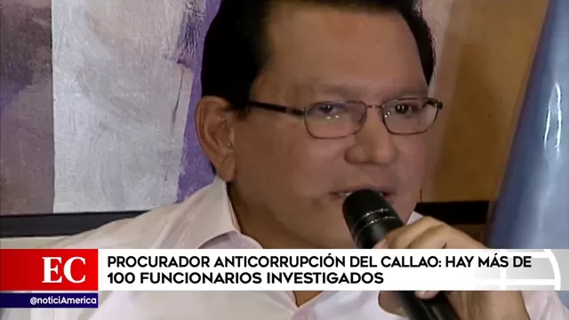 Félix Moreno: procurador del Callao afirmó que hay más de 100 funcionarios investigados