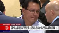 Caso Lava Jato: Boleira confirmó pago de $2.4 millones a Félix Moreno