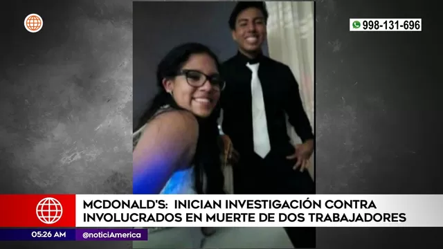 Caso McDonald's: Inician investigación contra involucrados en muerte de dos trabajadores