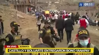 Castillo evitó responder a la prensa durante actividad en Jicamarca