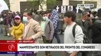 Centro de Lima: Manifestantes intentaron llegar al Congreso 