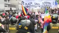 Centro de Lima: Marchas a favor y en contra del gobierno de Pedro Castillo  