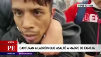 Cercado de Lima: Capturaron a ladrón que asaltó a madre de familia
