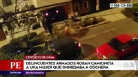 Cercado de Lima: Delincuentes roban camioneta a mujer que ingresaba a cochera