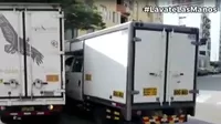 Cercado de Lima: Dos furgonetas chocaron en la calle Montero Rosas