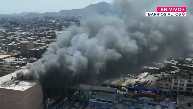 Cercado de Lima: Reportan incendio de gran magnitud en la cuadra 10 del Jr. Áncash