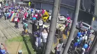 Cercado de Lima: Manifestantes se concentran en la Av. Mariano Carranza