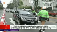 Cercado de Lima: Más 20 vehículos fueron llevados al depósito municipal tras operativo