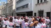 Cercado de Lima: Movilizaciones por la paz recorren calles de la capital