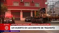 Cercado de Lima: Un muerto tras choque entre tráiler y auto