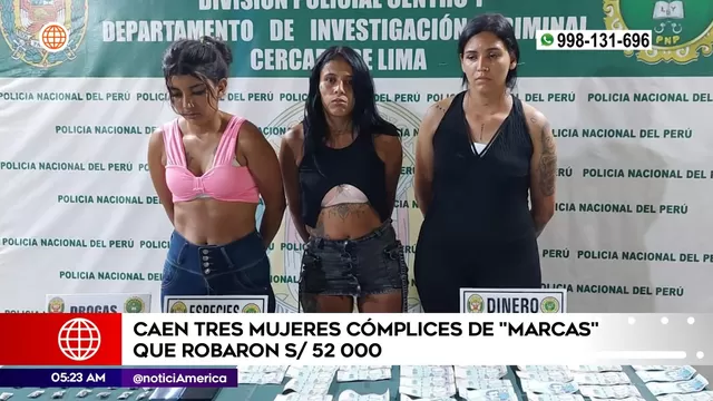 Cercado de Lima: Policía capturó a extranjeras cómplices de marcas que robaron 52 mil soles