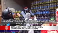 Cercado de Lima: Policía intervino local donde adulteraban gaseosas