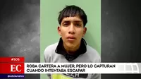 Cercado de Lima: Roba cartera a mujer pero lo capturan cuando intentaba escapar