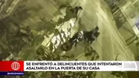 Cercado de Lima: Se enfrentó a delincuentes que intentaron asaltarlo en la puerta de su casa