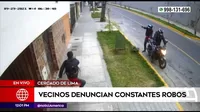 Cercado de Lima: Vecinos piden mayor seguridad ante constantes robos
