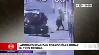 Chaclacayo: Ladrones realizan forado para robar en tres tiendas