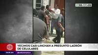 Chaclacayo: Vecinos casi linchan a presunto ladrón de celulares