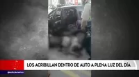 Chiclayo: acribillan a dos hombres dentro de auto a plena luz del día
