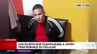 Chiclayo: Cae sujeto que chantajeaba a joven tras robarle su celular