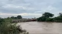 Caseríos incomunicados por desborde del río La Leche en Lambayeque