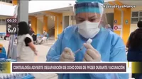   Chiclayo: Contraloría advierte desaparición de 8 dosis de Pfizer durante proceso de vacunación