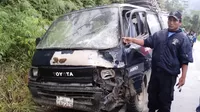 Dos muertos y 15 heridos dejó choque de combi y camión en Chiclayo